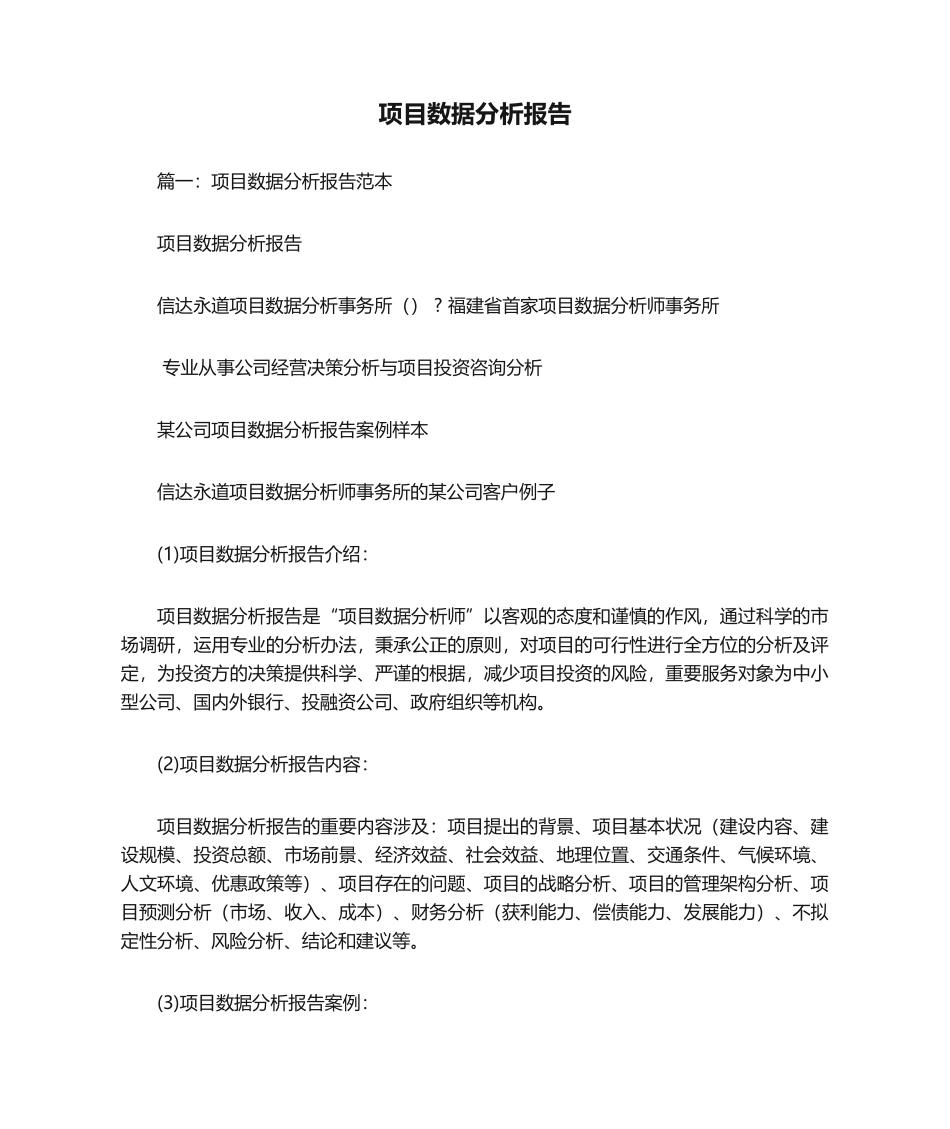 2025年项目数据分析报告_第1页