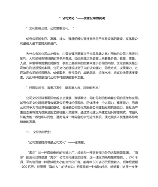 2025年企业文化优秀企业的灵魂