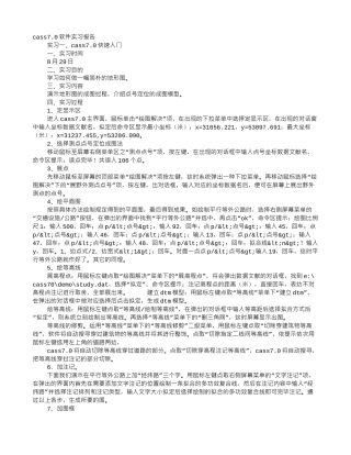 2025年CASS实习报告