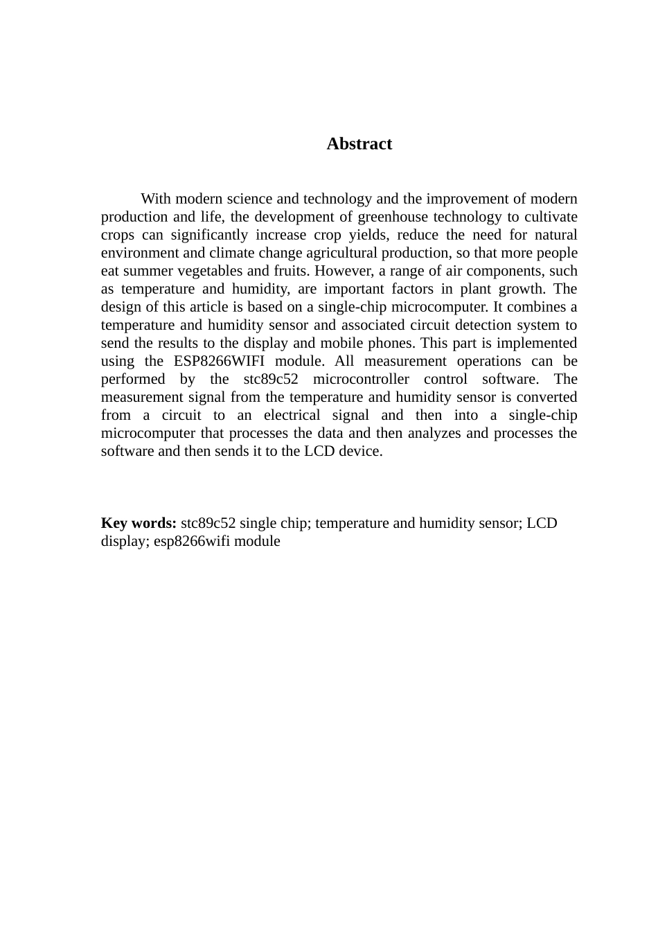 单片机的温室大棚实时监控系统_第2页