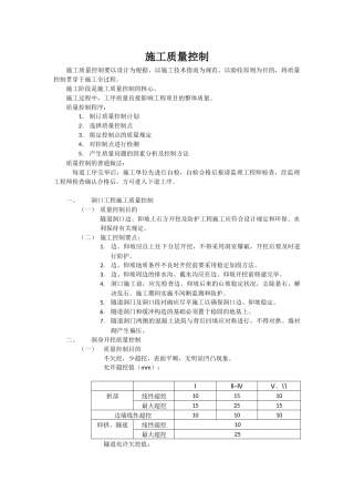 2025年隧道施工质量控制