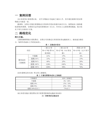 2025年安得物流运输方案设计