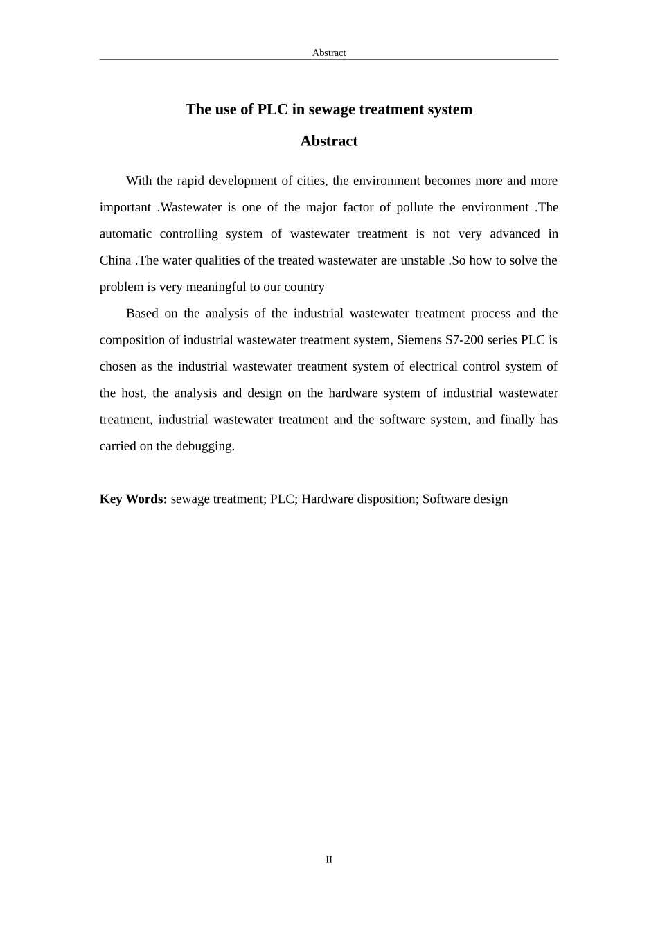 电气自动化-PLC在污水处理系统的运用_第2页