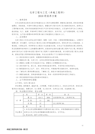 卓越工程师培养方案