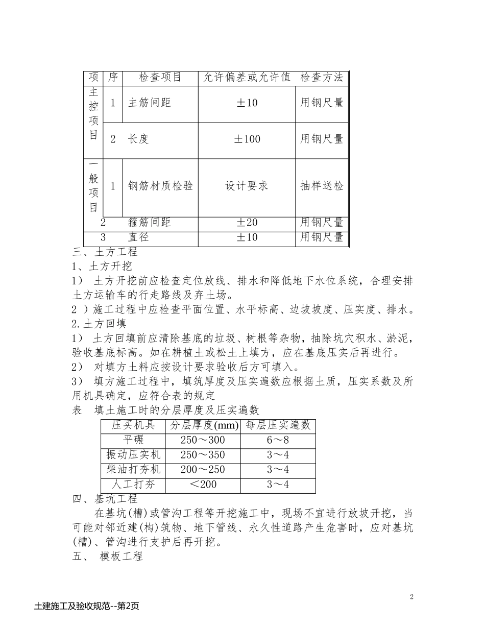 土建施工及验收规范_第2页