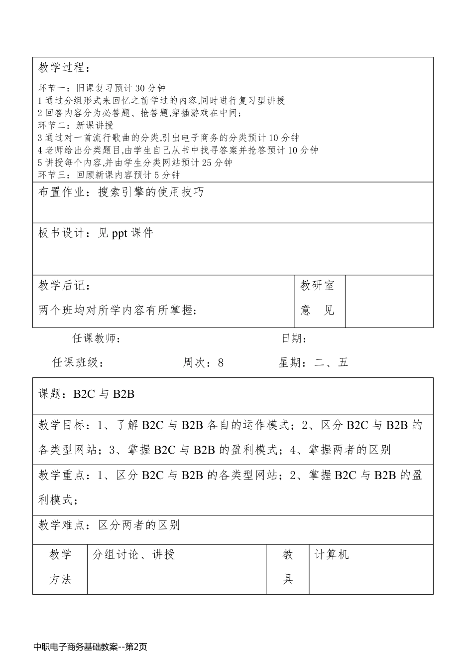 中职电子商务基础教案_第2页