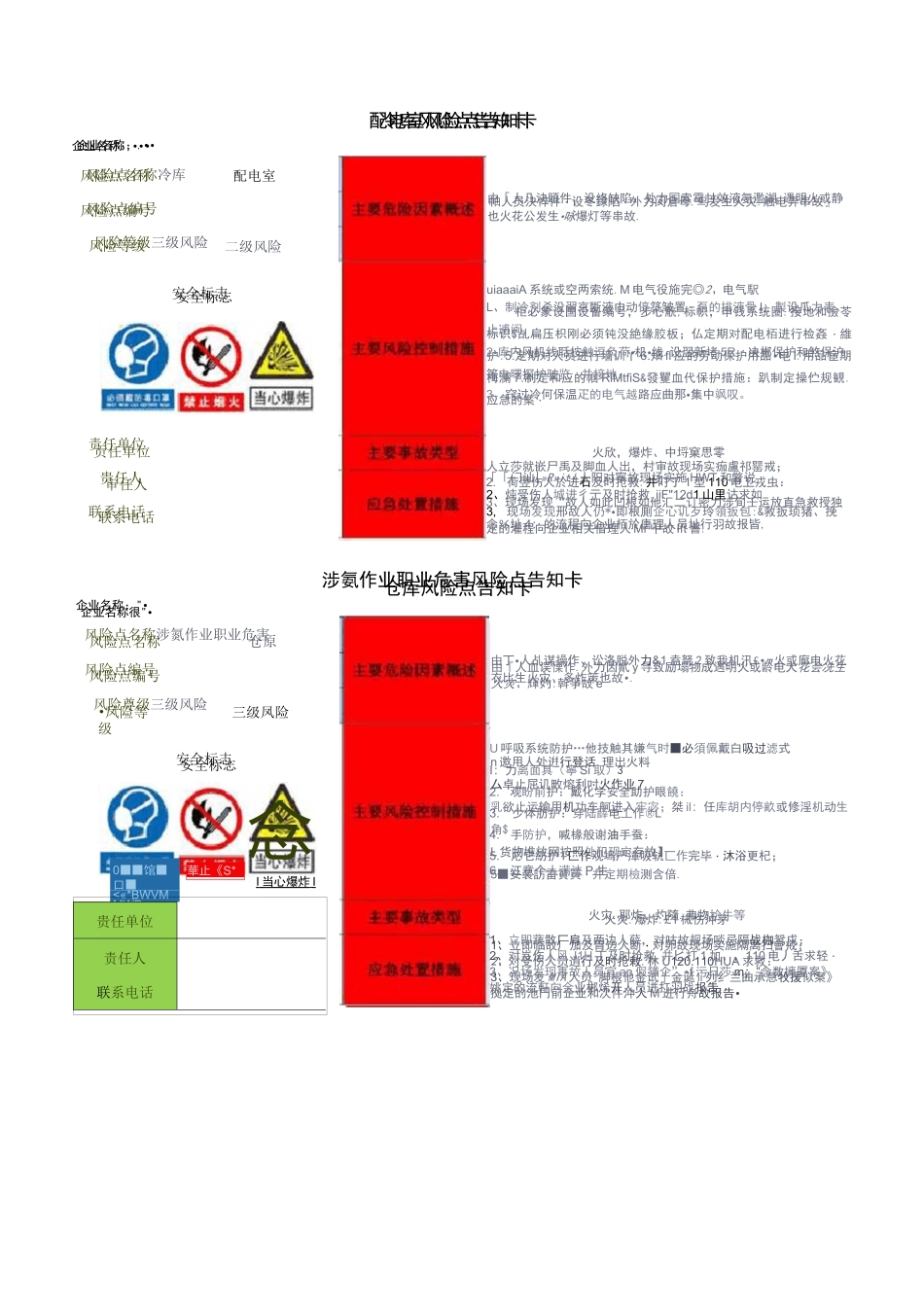 岗位风险告知卡(全套)_第3页