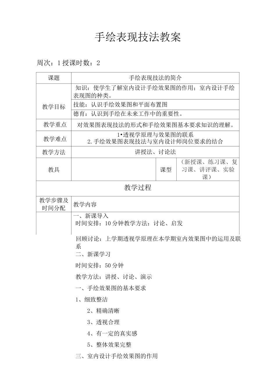 手绘表现技法教案精选版_第2页