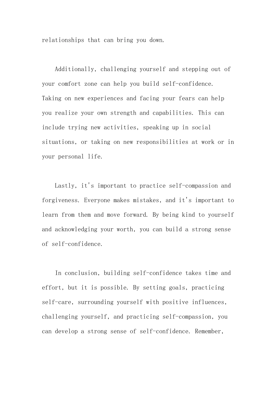 自信养成法英语作文_第2页