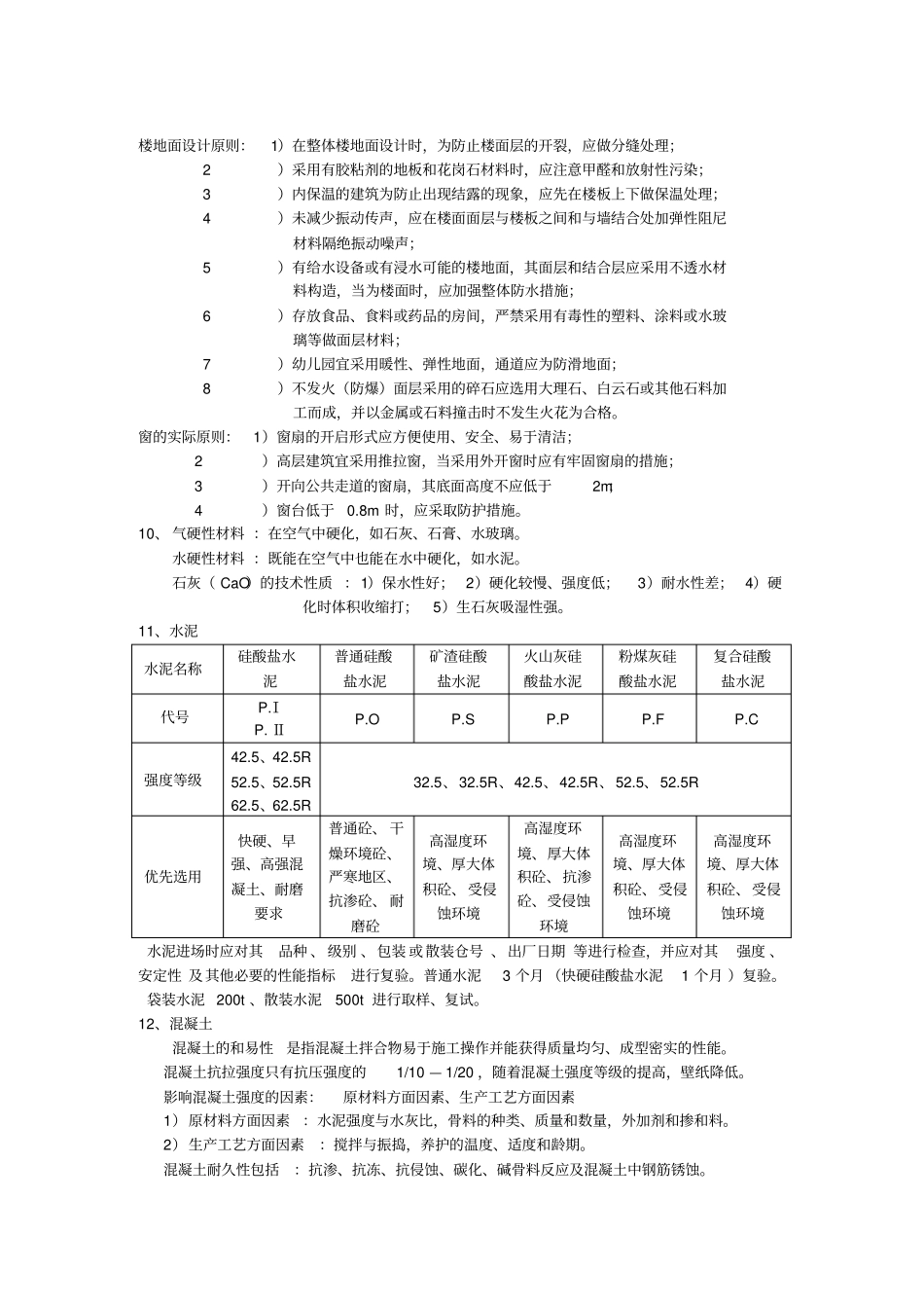建筑工程实务多年总结_第2页