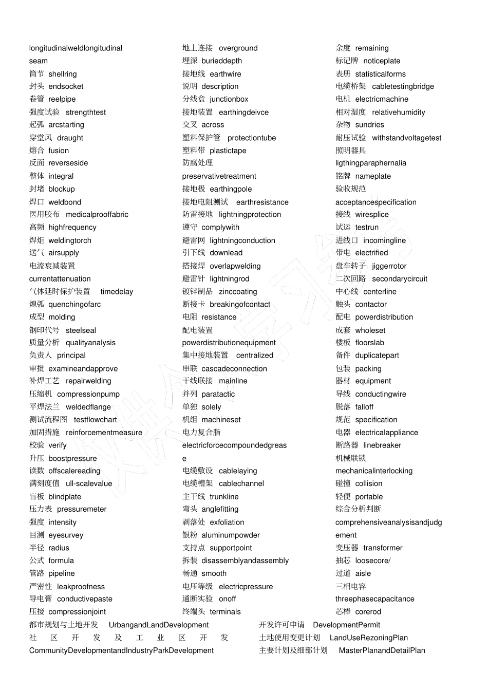 建筑工程常用英文词汇_第3页