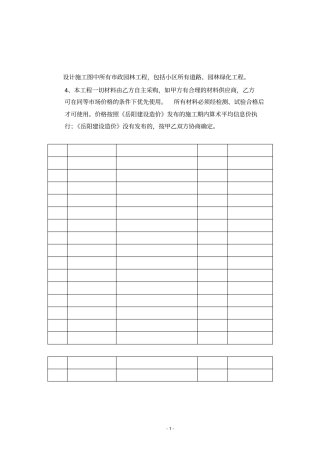 建筑工程施工承包意向合同书451071