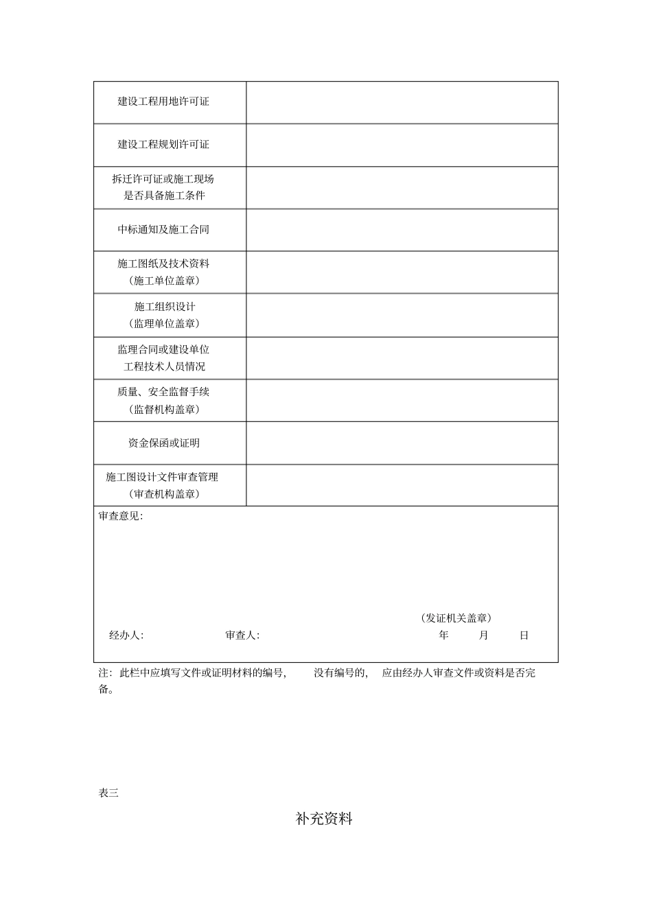 建筑工程施工许可证申请表_第3页