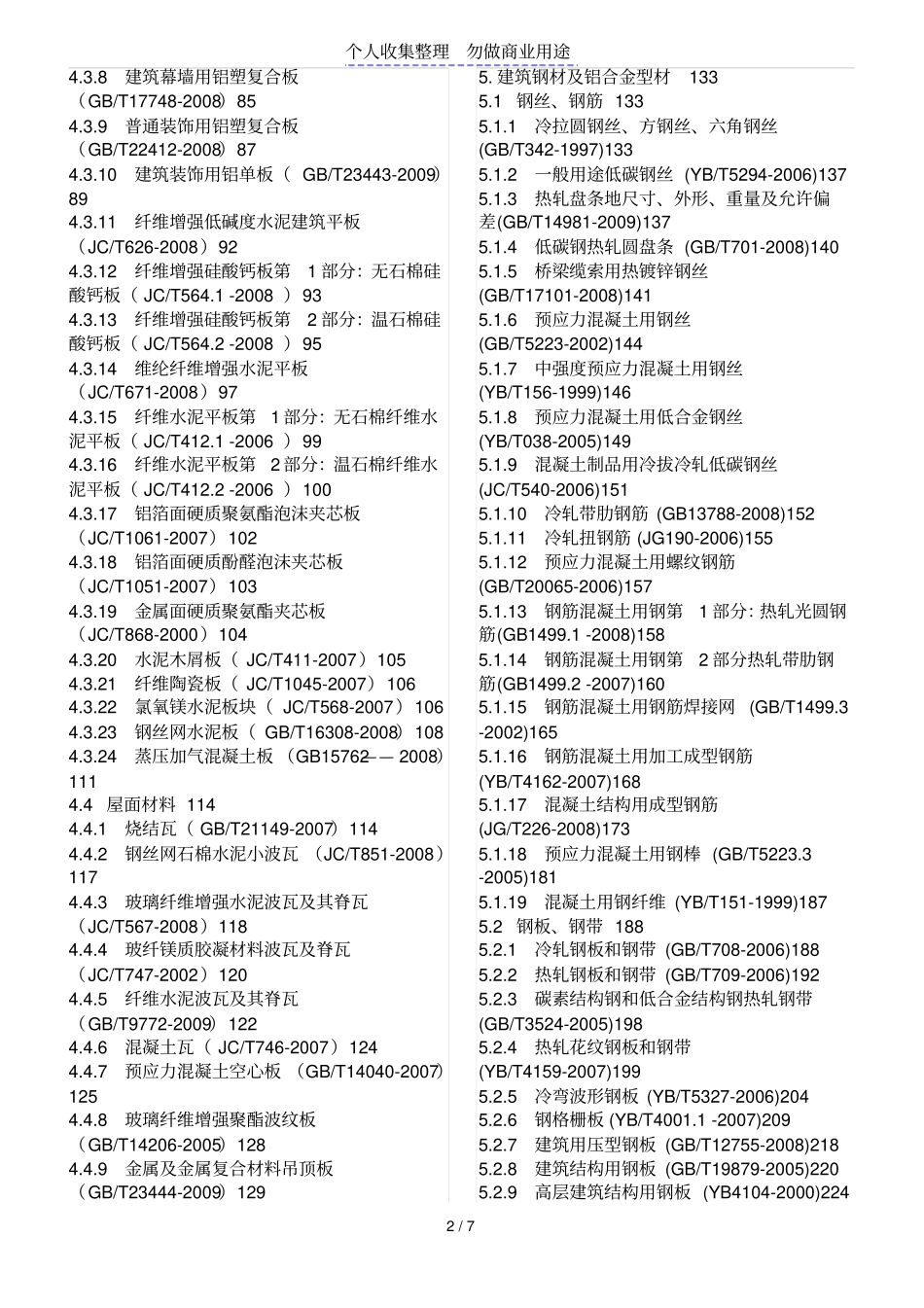 建筑工程材料规范标准标注_第2页