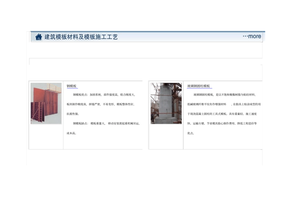 建筑工程模板施工技术及清水模板、早拆模板体系介绍_第2页