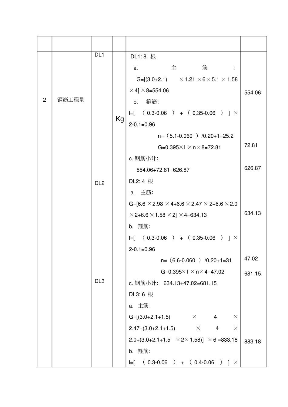 建筑工程毕业设计工程量计算_第3页