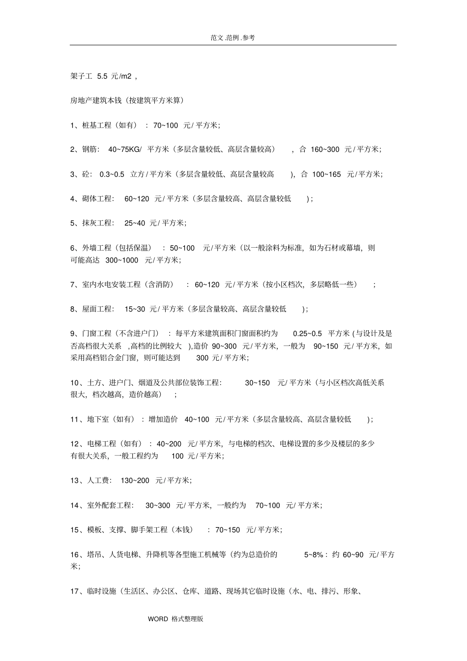 建筑工程清包工预算_第2页