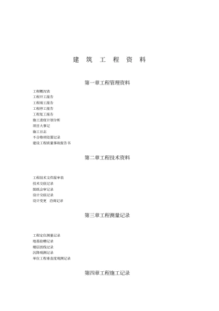 建筑工程相关资料汇编免费下载