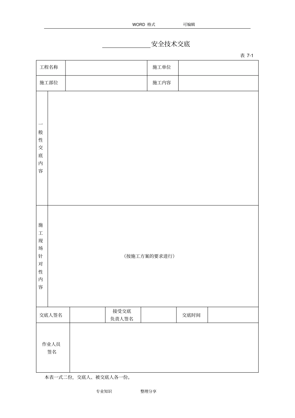 建筑施工全套安全技术交底大全_第1页