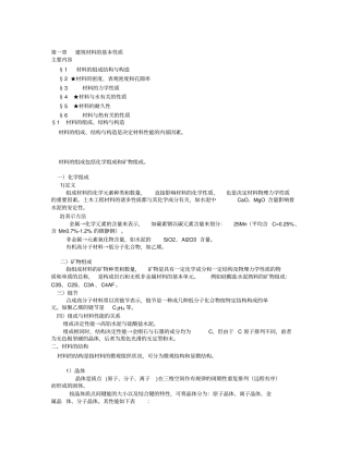 建筑材料考试题