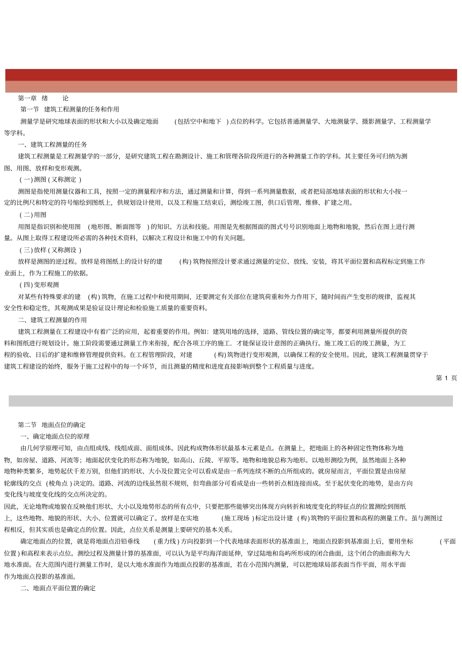 建筑测绘基本知识_第1页