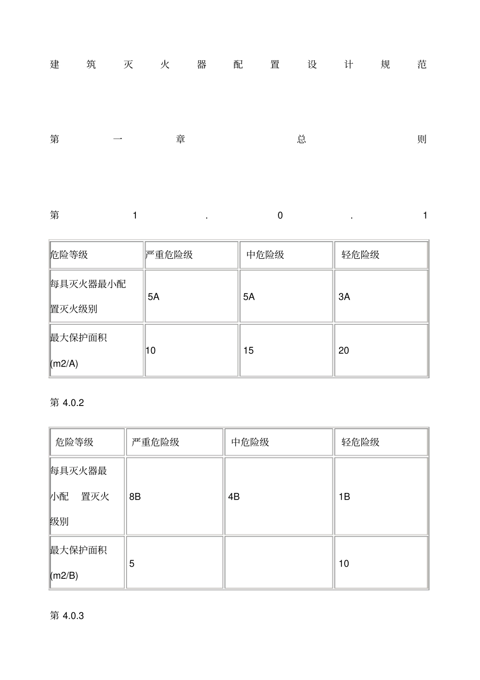建筑灭火器配置设计规范_第1页