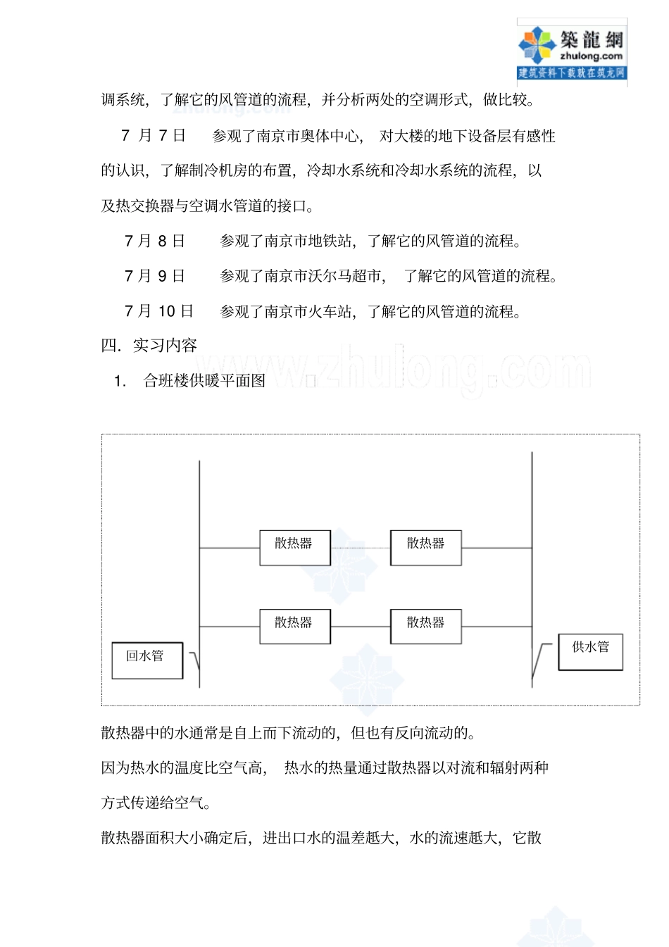 建筑环境与设备工程专业认识实习报告_第3页