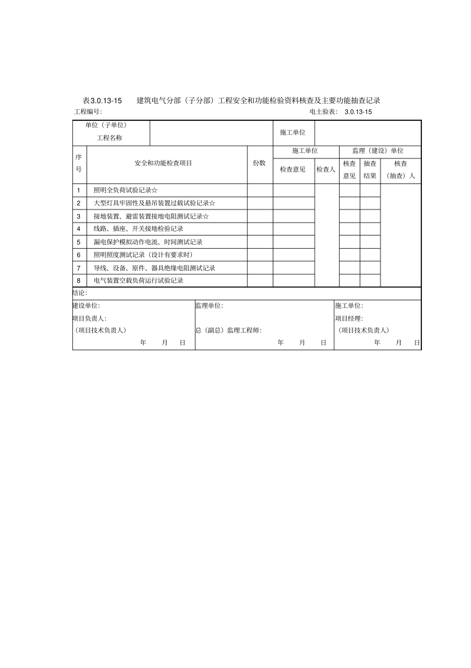 建筑电气记录表板分析_第2页