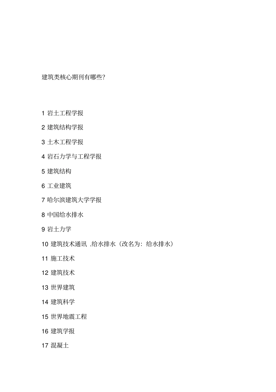 建筑类核心期刊有哪些_第1页