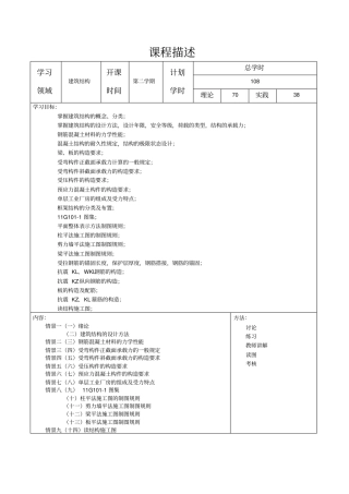 建筑结构课件标准