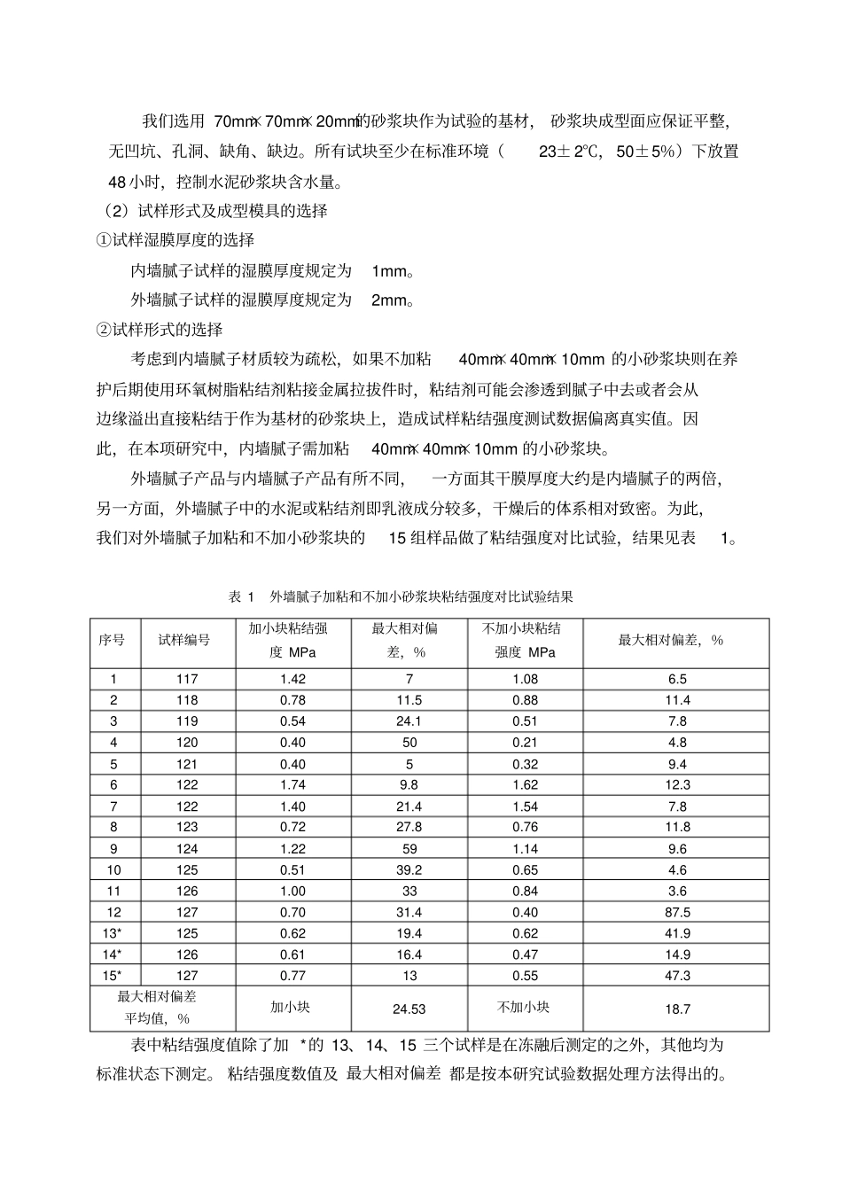 建筑腻子粘结强度试验方法的研究_第2页