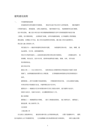 建筑行业基本工作流程