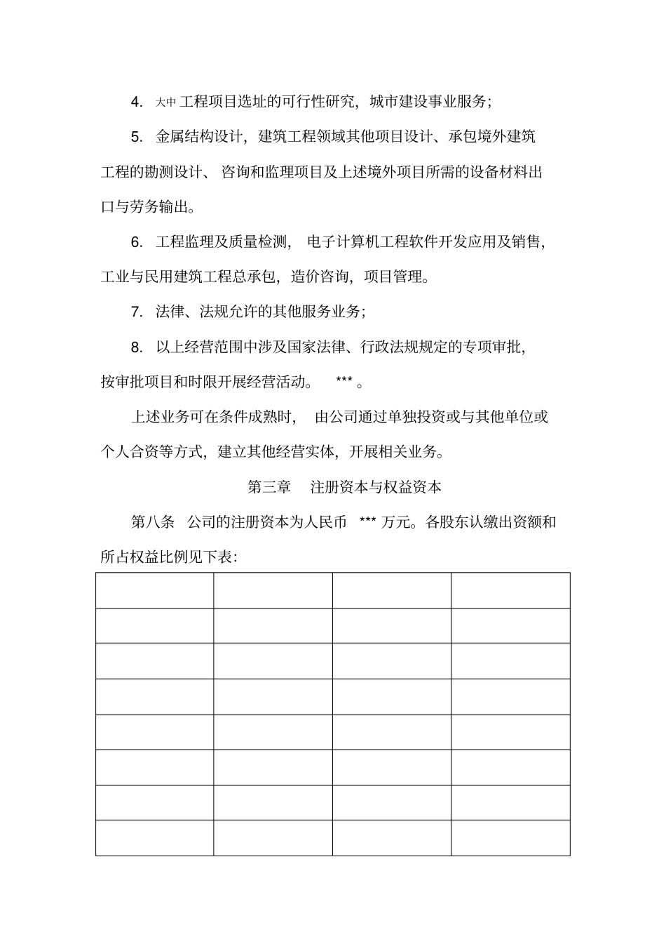 建筑设计研究院有限责任公司出资人协议_第3页