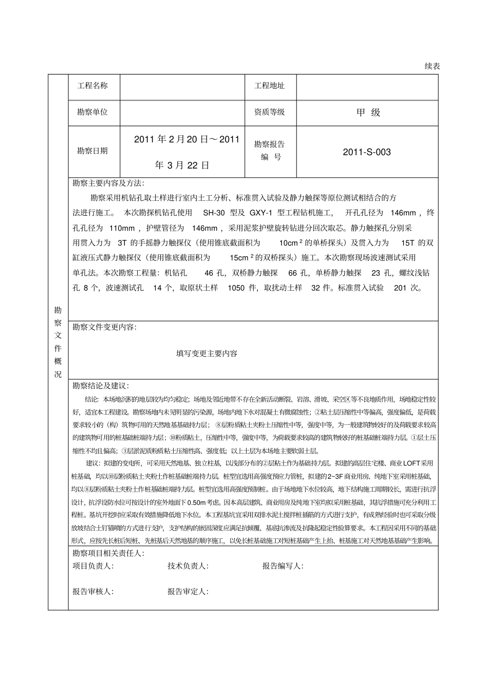 建设工程勘察文件质量检查报告模板_第3页