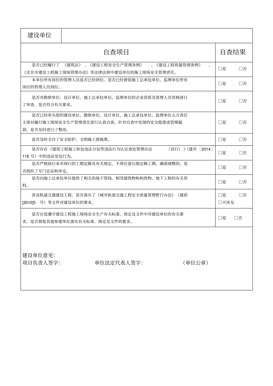 建设工程施工现场五方责任主体履责情况自查表_第2页