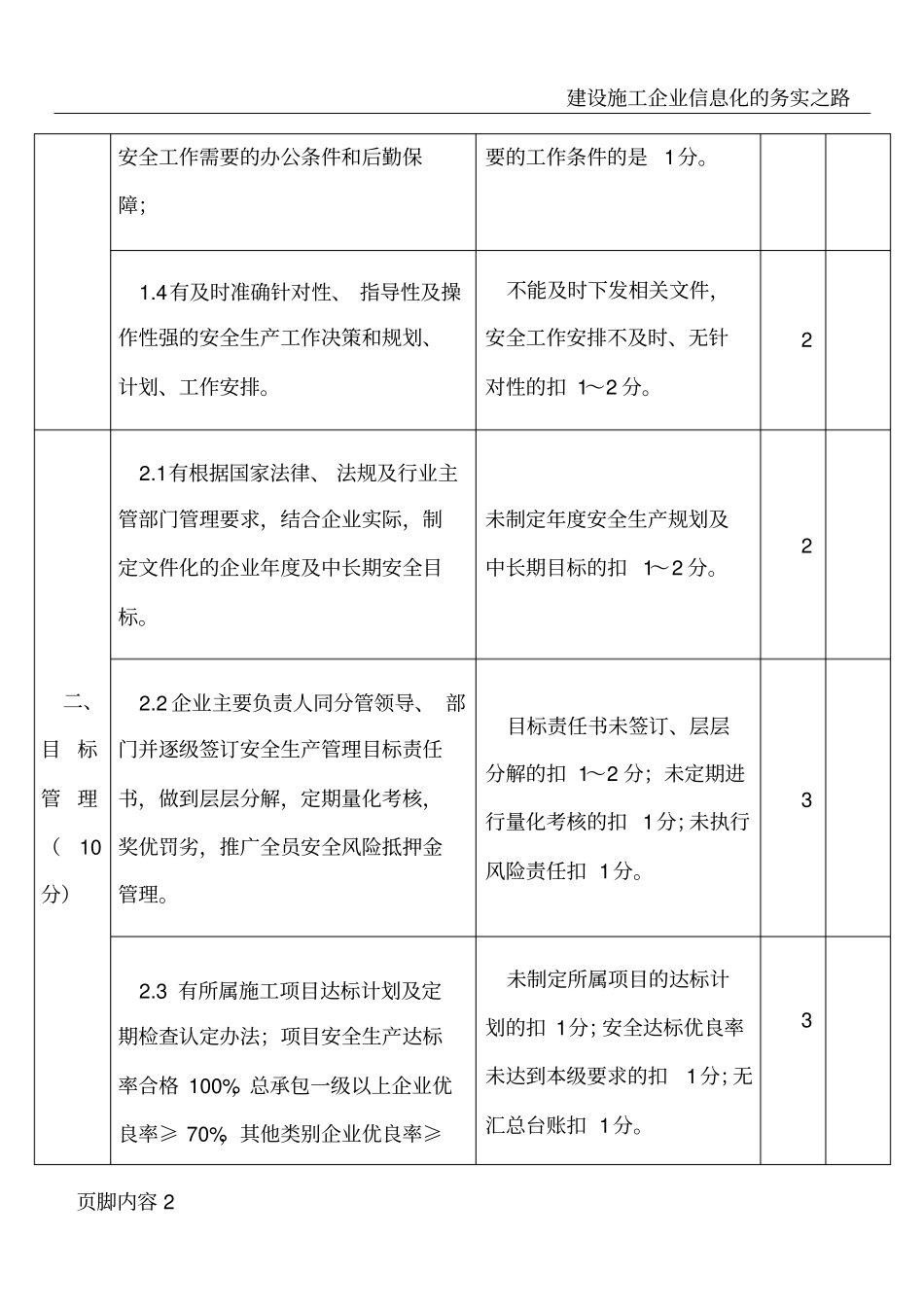 建设施工企业安全生产标准化考评标准_第2页