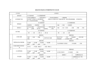 建设项目地表水环境影响评价评价自查表