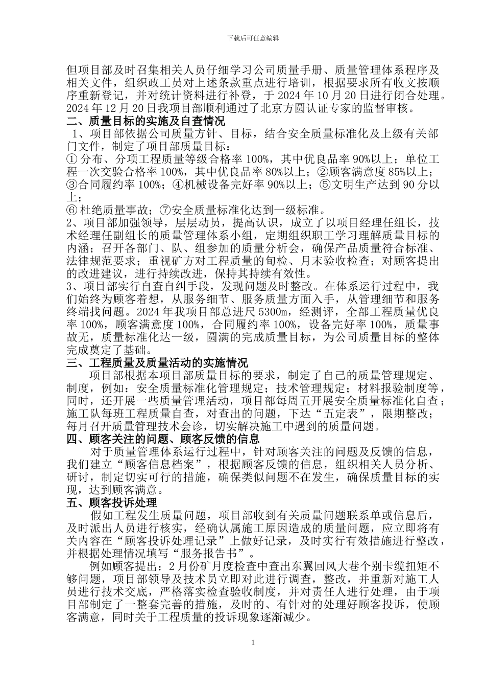 2024年质量管理体系运行情况报告_第2页