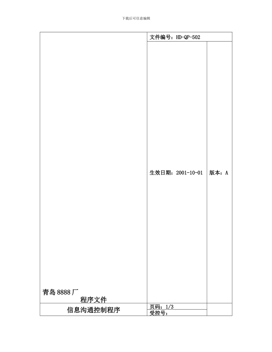 502信息沟通控制程序_第1页