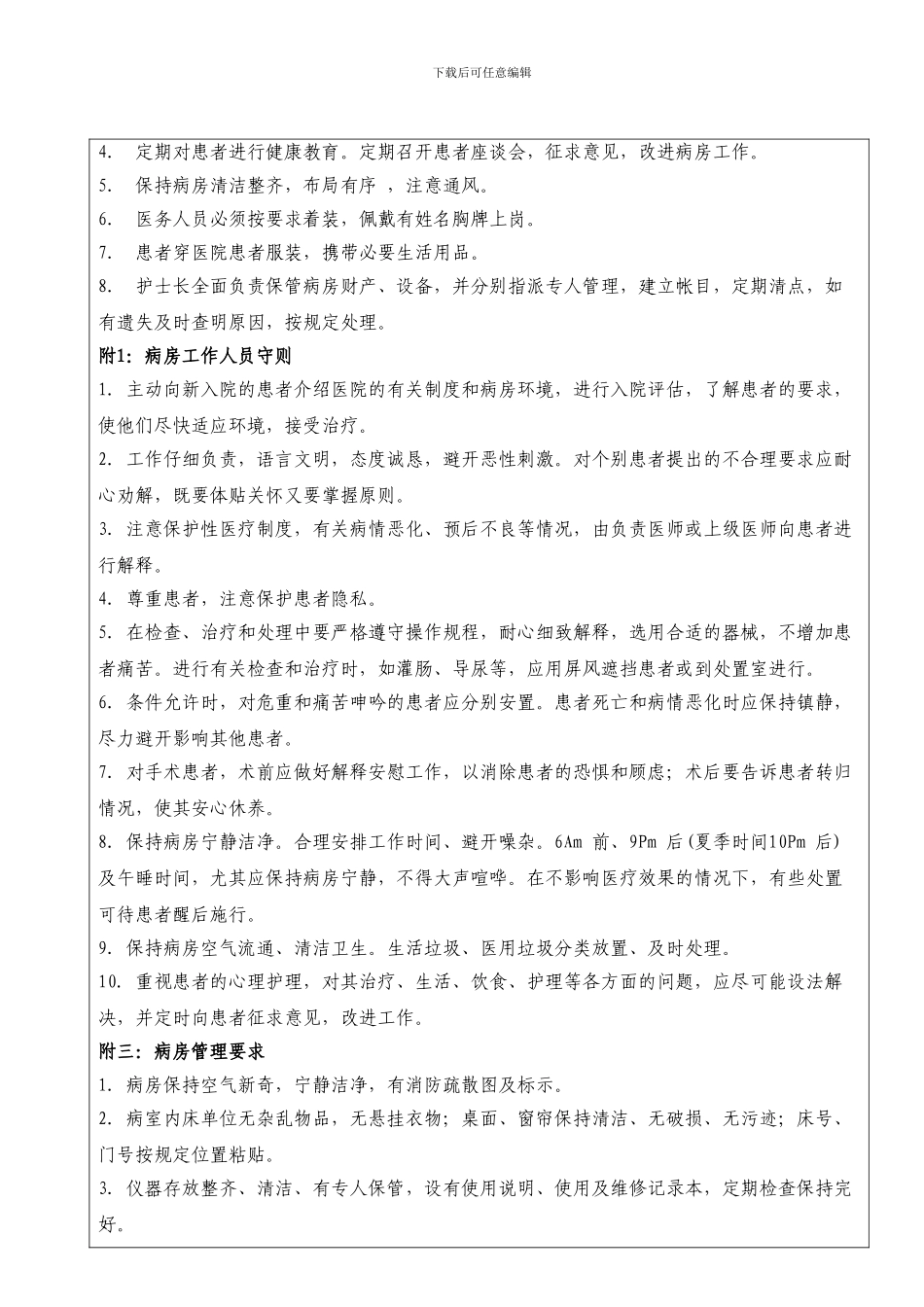 5病房管理制度SOP_第2页