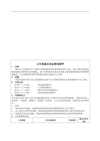 6-2公司设施及设备策划程序09