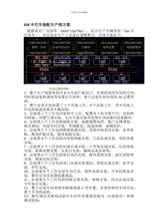6M中巴车装配生产线方案