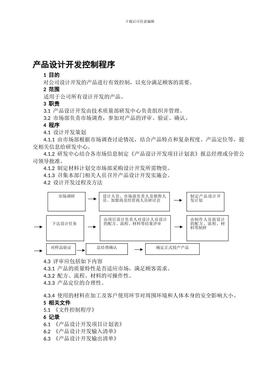 7.3公司产品设计开发控制程序_第1页