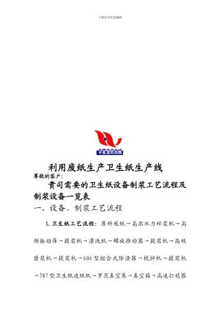 787型废纸生产卫生纸生产线
