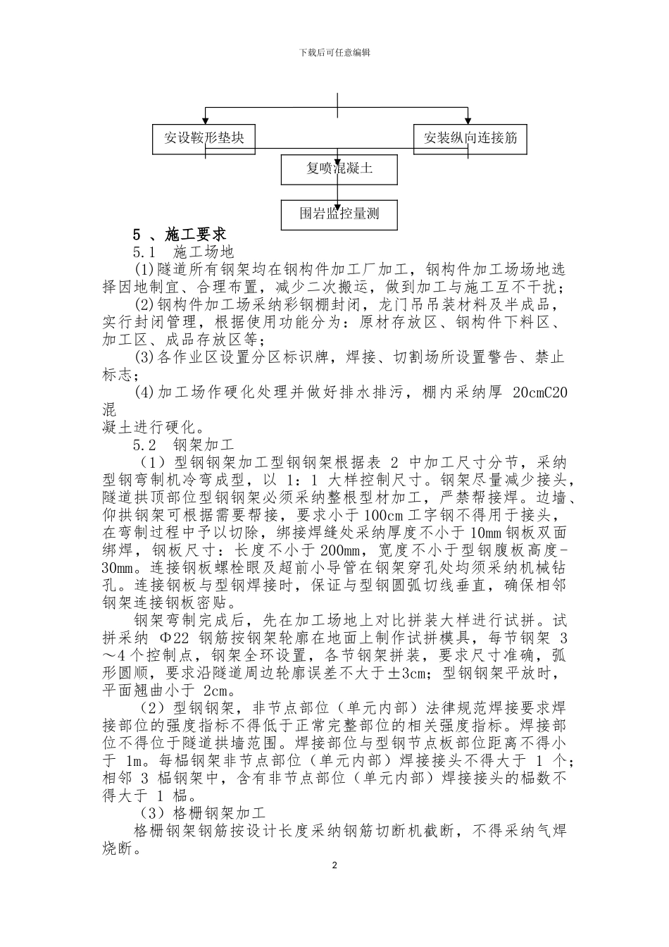 7、隧道钢拱架施工作业指导书_第3页