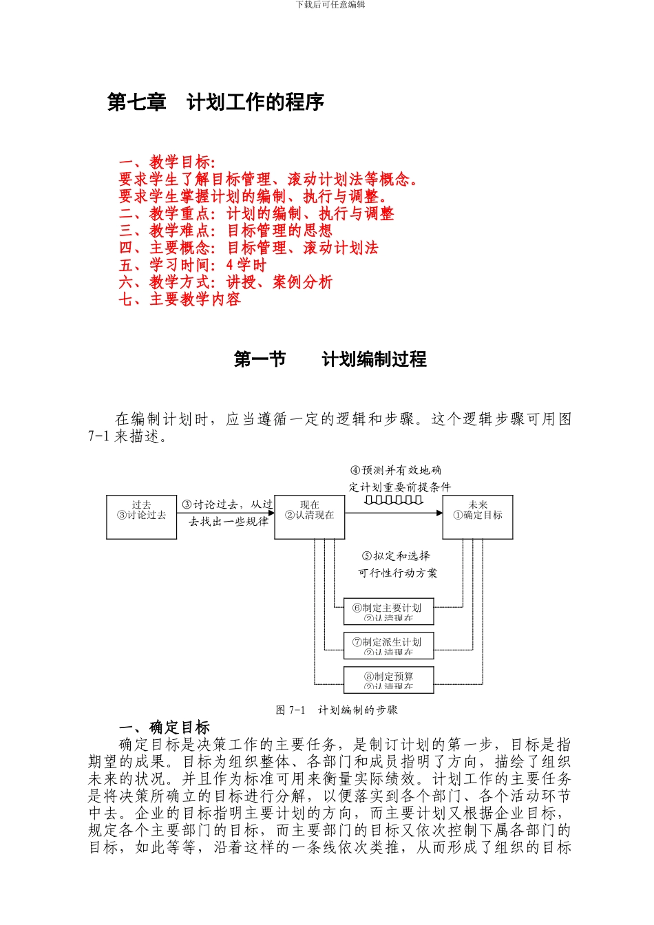 7计划工作的程序_第1页