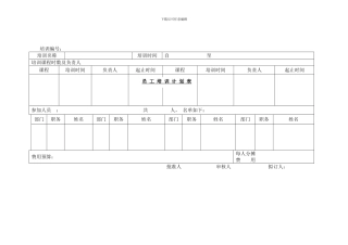 8.出差培训计划表