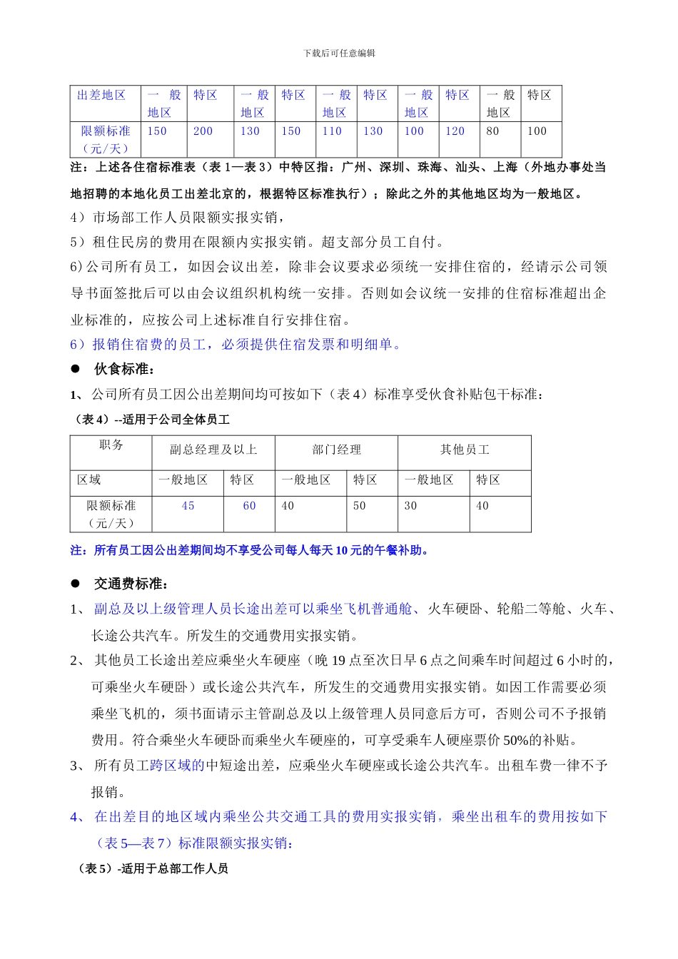 85出差费用管理制度_第2页