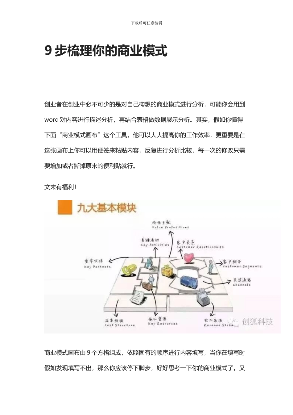 9步梳理你的商业模式_第1页