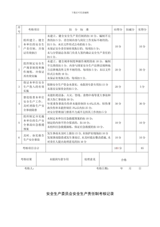 A2--6-安全生产责任制考核表
